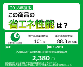 【RC-10ZWM】省エネ性能