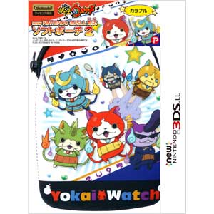 プレックス|【New3DS LL】妖怪ウォッチ New ニンテンドー 3DS LL 対応 ソフトポーチ2 カラフルVer.|YW-36A プレックス|【New3DS LL】妖怪ウォッチ New ニンテンドー 3DS LL 対応 ソフトポーチ2 カラフルVer.|YW-36A