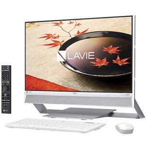 NEC|23.8型デスクトップパソコン<BR>LAVIE Desk All-in-one DA770/FAシリーズ<BR>ファインホワイト|PC-DA770FAW NEC|23.8型デスクトップパソコン<BR>LAVIE Desk All-in-one DA770/FAシリーズ<BR>ファインホワイト|PC-DA770FAW