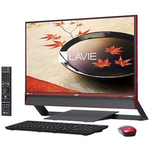 NEC|23.8型デスクトップパソコン<BR>LAVIE Desk All-in-one DA770/FAシリーズ<BR>クランベリーレッド|PC-DA770FAR NEC|23.8型デスクトップパソコン<BR>LAVIE Desk All-in-one DA770/FAシリーズ<BR>クランベリーレッド|PC-DA770FAR