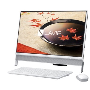 NEC|23.8型デスクトップパソコン<BR>LAVIE Desk All-in-one DA350/FAW<BR>ファインホワイト|PC-DA350FAW NEC|23.8型デスクトップパソコン<BR>LAVIE Desk All-in-one DA350/FAW<BR>ファインホワイト|PC-DA350FAW