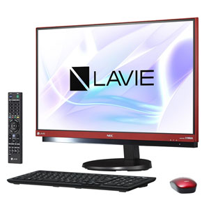 NEC|23.8型 デスクトップパソコン<br>LAVIE Desk All-in-one DA770/HAシリーズ<br>ラズベリーレッド|PC-DA770HAR NEC|23.8型 デスクトップパソコン<br>LAVIE Desk All-in-one DA770/HAシリーズ<br>ラズベリーレッド|PC-DA770HAR