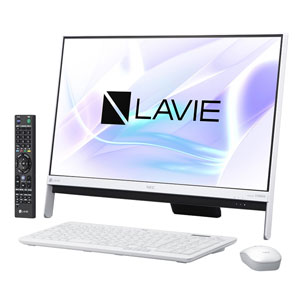 NEC|23.8型 デスクトップパソコン<br>LAVIE Desk All-in-one DA370/HAシリーズ<br>ファインホワイト|PC-DA370HAW NEC|23.8型 デスクトップパソコン<br>LAVIE Desk All-in-one DA370/HAシリーズ<br>ファインホワイト|PC-DA370HAW
