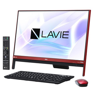 NEC|23.8型 デスクトップパソコン<br>LAVIE Desk All-in-one DA370/HAシリーズ<br>ラズベリーレッド|PC-DA370HAR NEC|23.8型 デスクトップパソコン<br>LAVIE Desk All-in-one DA370/HAシリーズ<br>ラズベリーレッド|PC-DA370HAR