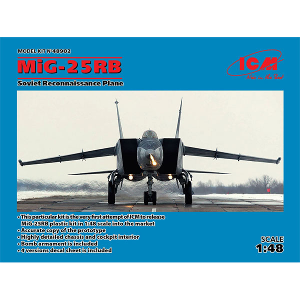 ICM|1/48 ミグ MIG-25 RB【48902】|ICM 48902 ミグ MIG-25 RB ICM|1/48 ミグ MIG-25 RB【48902】|ICM 48902 ミグ MIG-25 RB