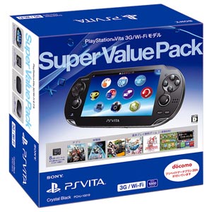 ソニー・コンピュータエンタテインメント|【封入特典付】PlayStation(R)Vita 3G/Wi-Fiモデル Super Value Pack クリスタル・ブラック【お一人様一台限り】|PCHJ10019 ソニー・コンピュータエンタテインメント|【封入特典付】PlayStation(R)Vita 3G/Wi-Fiモデル Super Value Pack クリスタル・ブラック【お一人様一台限り】|PCHJ10019