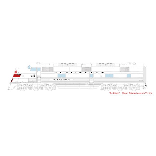 カトー|(N) 176-5403 E5A CB&Q with Red Nose Stripes #9911A Silver Pilot|ホビ-センタ-カト-176-5403 E5A 9911A カトー|(N) 176-5403 E5A CB&Q with Red Nose Stripes #9911A Silver Pilot|ホビ-センタ-カト-176-5403 E5A 9911A