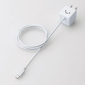 エレコム|スマホ用キューブ型AC充電器 1.8A 1.0m(ホワイトフェイス)|MPA-ACMBC102WH エレコム|スマホ用キューブ型AC充電器 1.8A 1.0m(ホワイトフェイス)|MPA-ACMBC102WH
