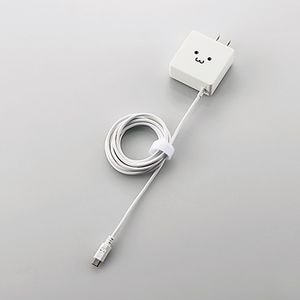 エレコム|スマートフォン・タブレット用充電器 microUSBケーブル一体 1.5m 1.8A(フェイス)|MPA-ACMBC154WF エレコム|スマートフォン・タブレット用充電器 microUSBケーブル一体 1.5m 1.8A(フェイス)|MPA-ACMBC154WF