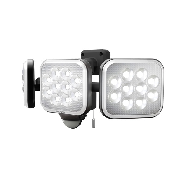 ムサシ|LEDセンサーライト(12W×3灯)|LED-AC3036 ムサシ|LEDセンサーライト(12W×3灯)|LED-AC3036