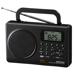 オーム|ワイドFM/AM ポータブルDSPラジオ(ブラック)|RAD-F630Z オーム|ワイドFM/AM ポータブルDSPラジオ(ブラック)|RAD-F630Z