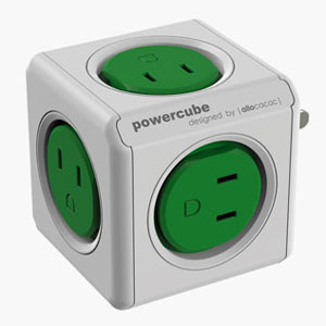 allocacoc|PowerCube 緑 5個口|4190/JPORPC allocacoc|PowerCube 緑 5個口|4190/JPORPC