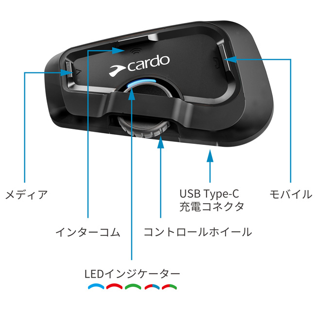 Cardo Freecom 2+ インカム Freecom 2x: Bluetooth Headset | Cardo Systems