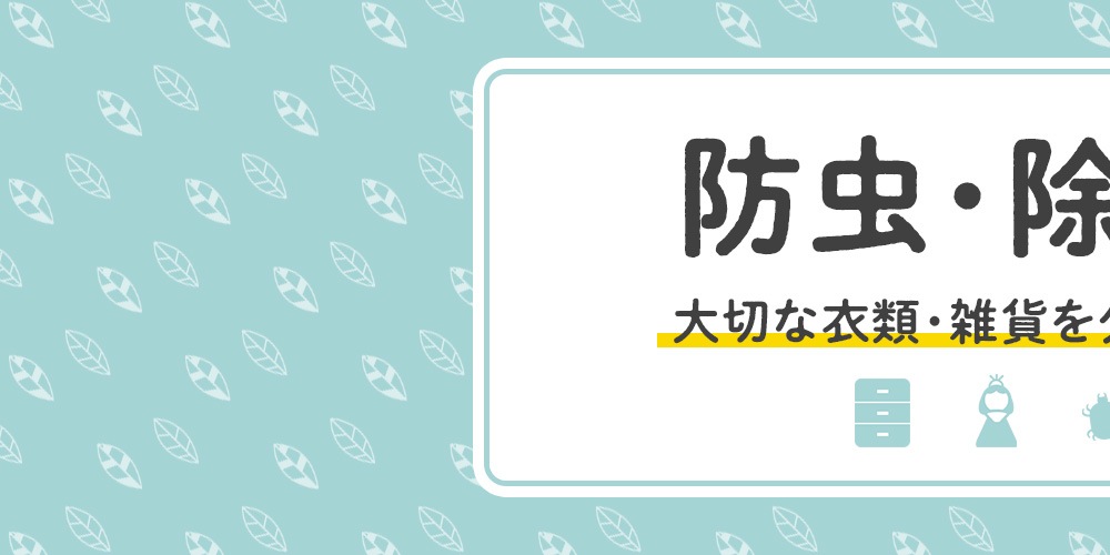 衣類などを虫や湿気から守る！防虫・除湿剤