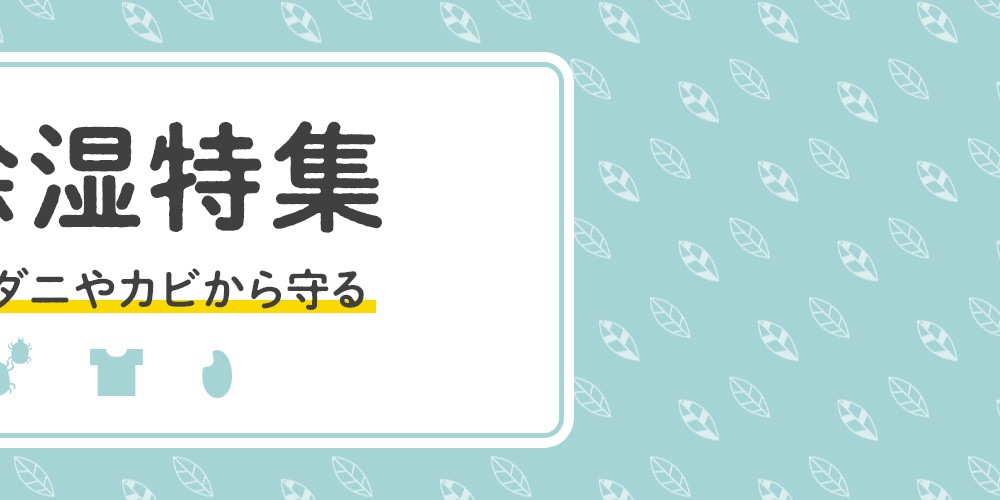 衣類などを虫や湿気から守る！防虫・除湿剤