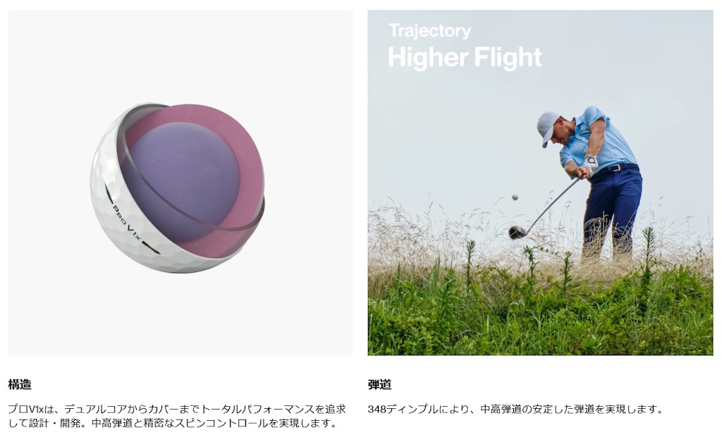 タイトリスト PRO V1x プロV1x ゴルフボール 1ダース（12球入り