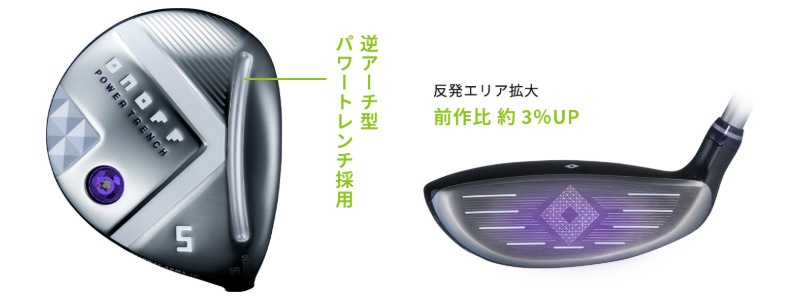 女性向けモデル】ONOFF FAIRWAY ARMS LADY #3(SMOOTH KICK LP