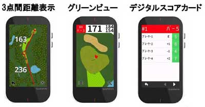 使いやすいゴルフナビ機能