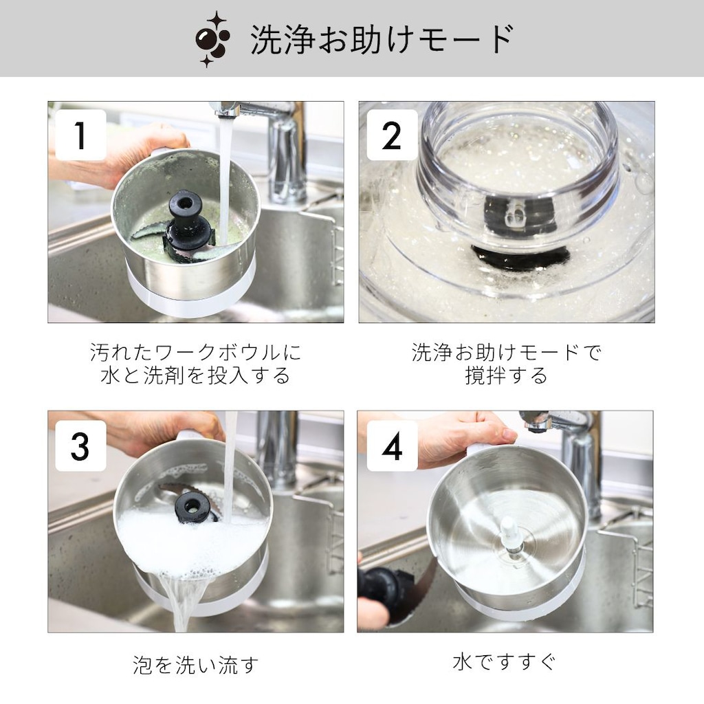 フードプロセッサー | 山本電気 | YE-MM24A-WH | Joshin webショップ 通販