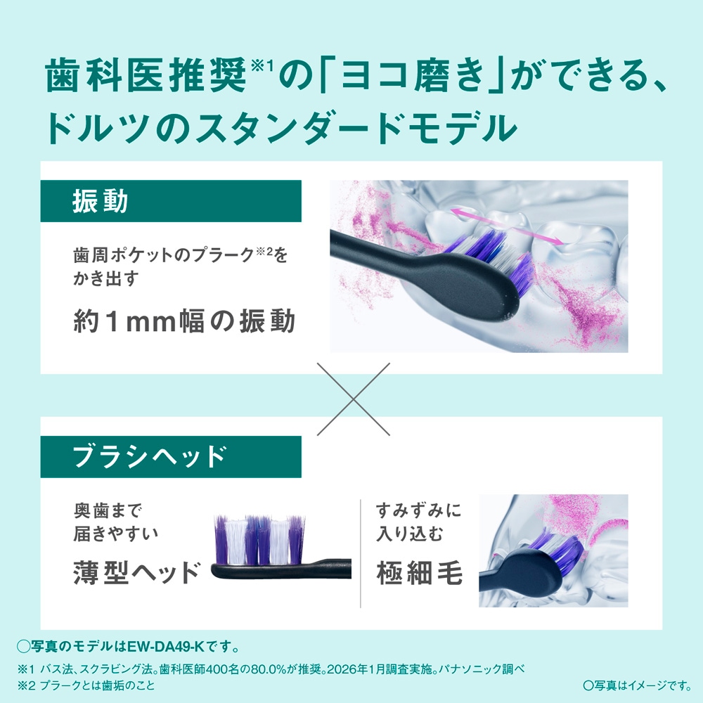 電動歯ブラシ（ブルー） | パナソニック | EW-DA19-A | Joshin web