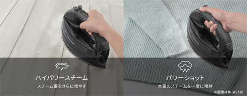 コードレススチームアイロン（グレー） | パナソニック | NI-WL510-H