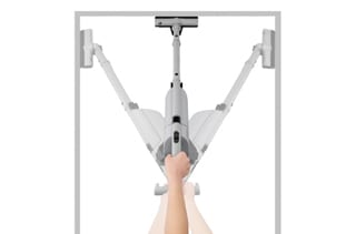 紙パック式スティッククリーナー 充電式 パワーブラシ ミストグレー
