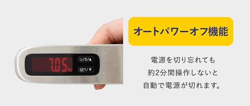 バックライト付 ラゲッジスケール | ドリテック | LS-110SV