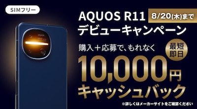 AQUOS R11 �L�����y�[��