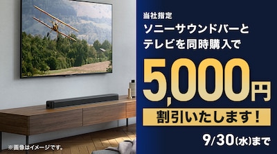 �\�j�[�T�E���h�o�[ TV�Ɠ����w���Ŋ����{��
