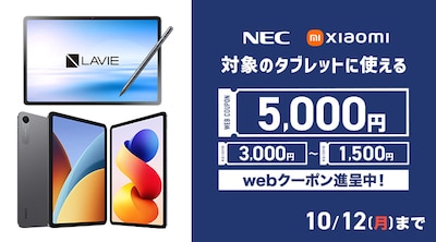 タブレットフェア クーポン施策