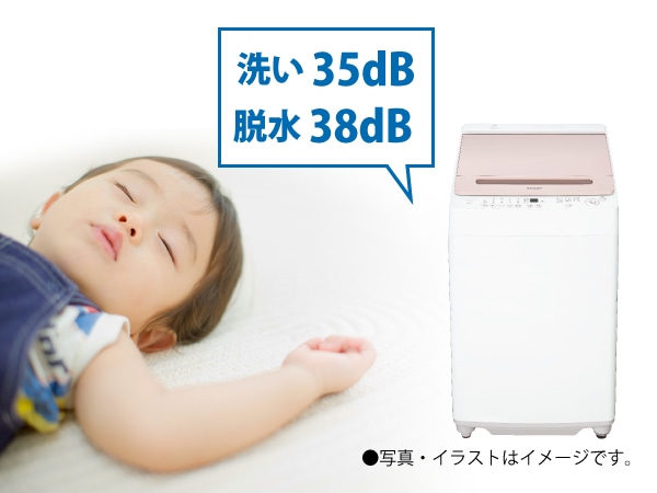 夜間や早朝も、低騒音設計