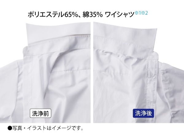 ガンコつけおきコースで エリ汚れなどをしっかり落とす