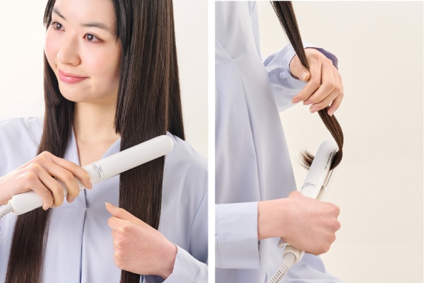 ホワイト ストレートヘアアイロン デジタル表示 ushiononiwa_s-zfqv213bk