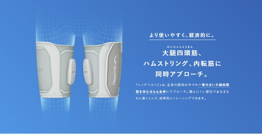 SIXPAD 正規品　シックスパッド　アブズベルトS/M/L レッグベルト×2 シックスパッド レッグベルト2 S-M 筋トレ 足 脚 運動器具 運動