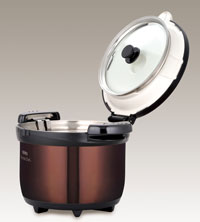 IH対応】真空保温調理器 20cm 3.0L クリアブラウン | サーモス | KBG