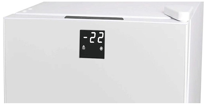 冷凍庫 小型 60L TH-GTR60L-WH ホワイト 冷凍庫 小型 家庭用 ガラスドア ガラス扉 1ドア冷凍庫 60L TH