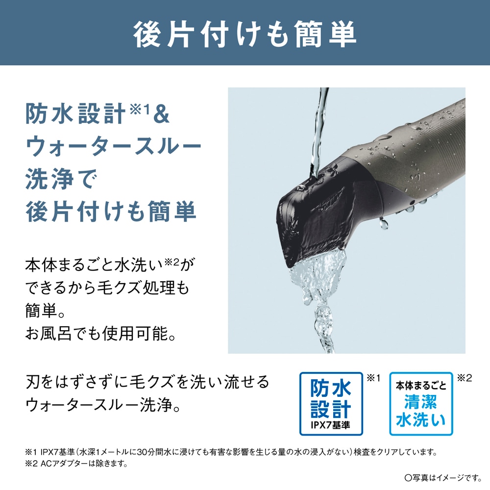 Panasonic ER-GK83-S 全身・VIOケア Panasonic パナソニック ボディトリマー 全身 腕 脚 VIO ワキ 胸