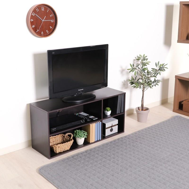 テレビ台　ブラック ESCUBO ボックステレビ台 幅150│BAB-150 ブラックオーク