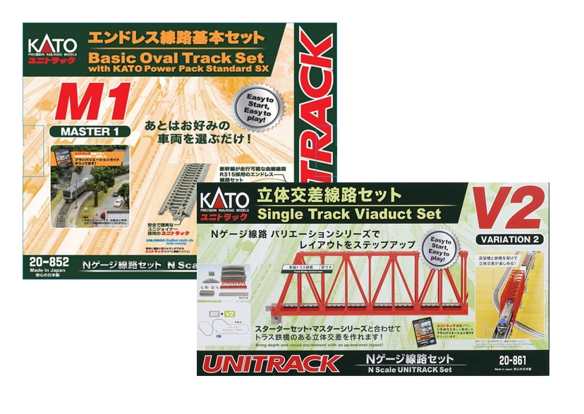 カトー 20-852 ユニトラック エンドレス線路基本セットM1 N) 20-852 ユニトラック エンドレス線路基本セット マスター1(M1