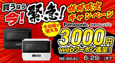 パナソニック 条件付きレンジクーポン