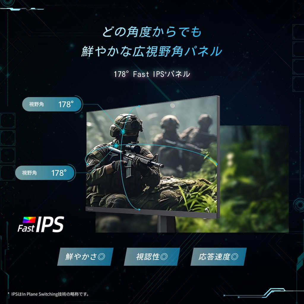 ゲーミング液晶ディスプレイ(27型/Fast IPS/WQHD 2560×1440/200Hz/1ms