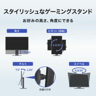 ゲーミング液晶ディスプレイ(27型/AHVA/WQHD 2560×1440/320Hz/0.2ms