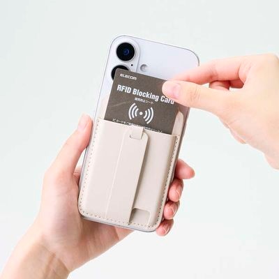iPhone用磁石充電スタンド Mag-safe対応 MagSafe カードケース スタンド iPhone用 磁気防止シート付 3枚収納
