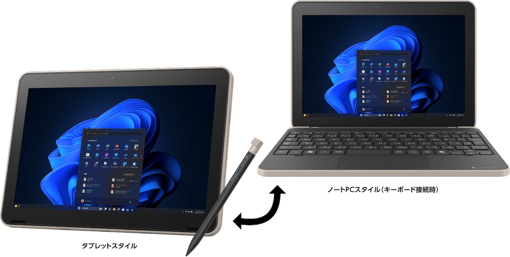 2in1 ノートパソコン K2(10.1型/Windows11 Pro/Office2024