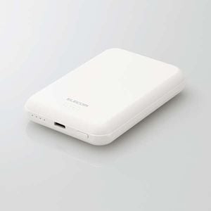マグネット付 ワイヤレス充電対応 モバイルバッテリー 5000mAh
