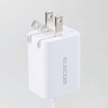 USB PD 20W AC充電器 Type-Cケーブル一体型 1.5m 折りたたみ