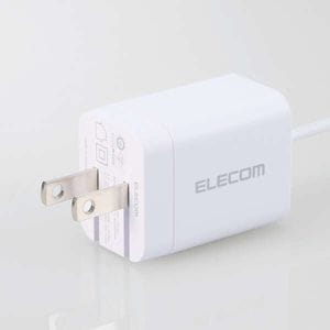 USB PD 20W AC充電器 Type-Cケーブル一体型 1.5m 折りたたみ