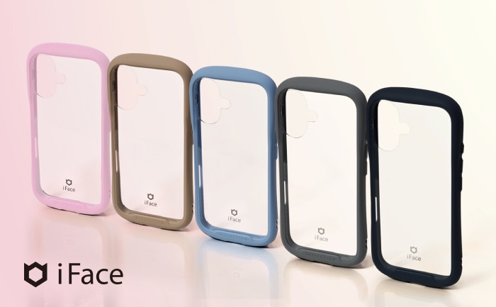 iPhone 15/14/13用 ガラスケース iFACE REFLECTION NEO（クリアピンク
