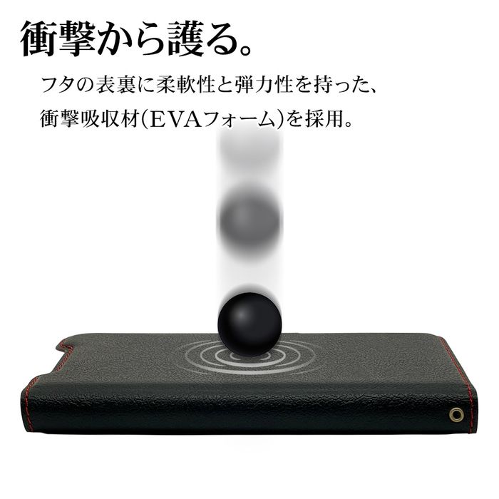 AQUOS wish3(SH-53D/SoftBank)用 薄型手帳ケース サイド