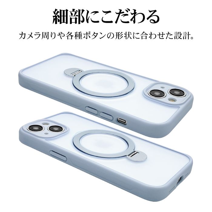 iPhone 15用 極限保護 ハイブリッドケース TPU×PC 360°回転